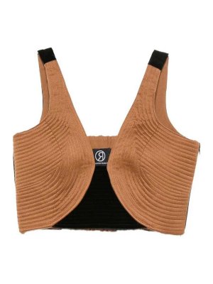 ROSANNA OCAMPO: Tops & Tank tops - Top Arena Structured in velvet