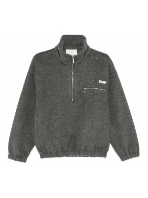 SONG FOR THE MUTE: crew necks - Sweater Half Zip Pullover