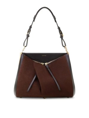 LANVIN: shoulder bags - Shoulder bag Handle In in leather