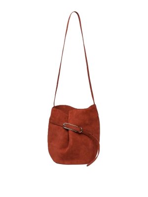 LIFFNER: Bucket bags - Bag Belted Bucket in leather
