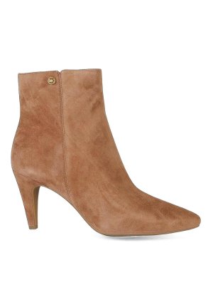 MICHAEL KORS: stivali - Stivaletti Daniela Heeled Bootie in suede