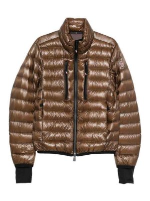 MONCLER: ダウン・ハイテクジャケット - ダウンジャケット - ブラウン