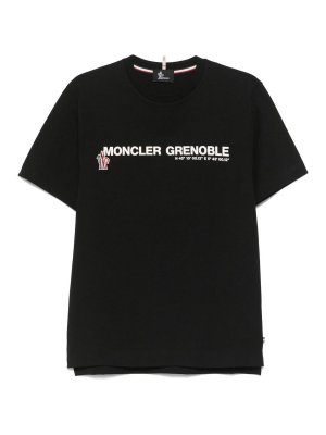 MONCLER: T-shirts - T-Shirt - Noir
