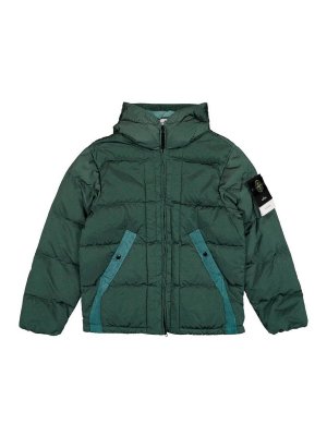 STONE ISLAND: Kurze Daunenjacken - Daunenjacke - Grün