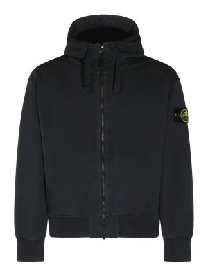 STONE ISLAND: crew necks - Organic cotton zip hoodie