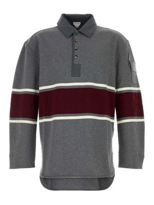BOTTEGA VENETA: t-shirts - Light cotton long-sleeve polo