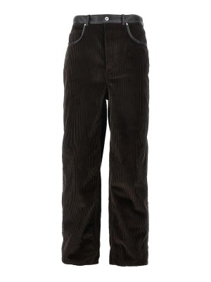 BOTTEGA VENETA: casual jackets - Wide-leg cotton corduroy trousers