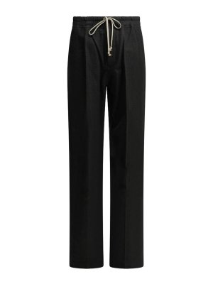 RICK OWENS: casual jackets - Dietrich cotton-wool trousers
