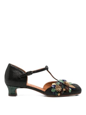 Chie Mihara: court shoes - Izfera T-bar leather pumps