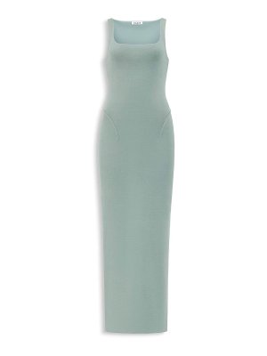 Alaïa: knee length dresses - Silk knit bodycon dress