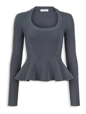 Alaïa: Tops und Tank Tops - Top - Blau