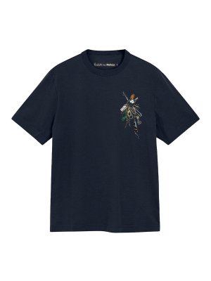 BARBOUR: t-shirts - Paul Smith x Barbour Key print T-shirt