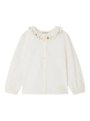 Bonpoint: blouses - Jora hand-embroidered collar blouse