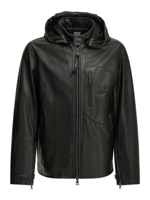 C.P. COMPANY: casual jackets - Goggle leather jacket