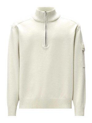 C.P. COMPANY: Strickpullover mit Rundhalsausschnitt - Rundhalspullover - Metallic