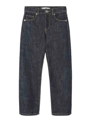 Fendi Jr: Jeans Rectos - Vaqueros Rectos - Azul