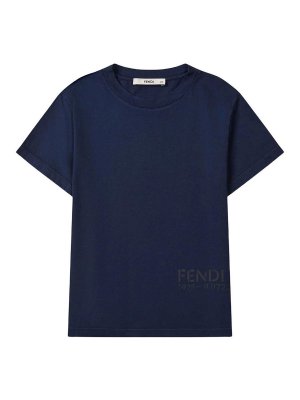 Fendi Jr: t-shirts - Junior Stencil print cotton T-shirt