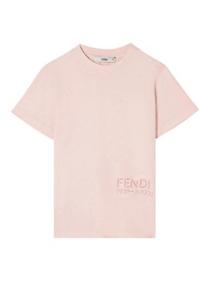 Fendi Jr: T-shirts - T-Shirt - Rosa