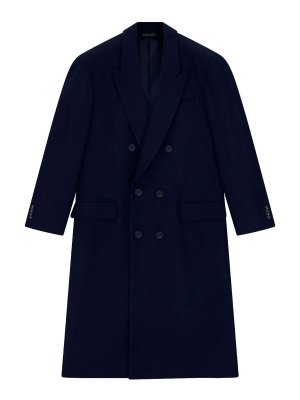 GIORGIO ARMANI: Lange Mäntel - Langer Mantel - Blau