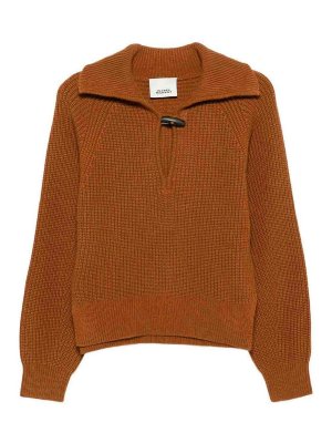 ISABEL MARANT: Strickpullover mit Rundhalsausschnitt - Rundhalspullover - Braun