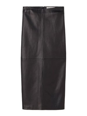 ROHE: Knee length skirts & Midi - Leather pencil skirt