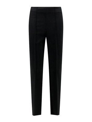 ROHE: casual trousers - Mies viscose cigarette trousers