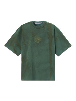 STONE ISLAND: t-shirts - Regular-fit Bark Tee print T-shirt