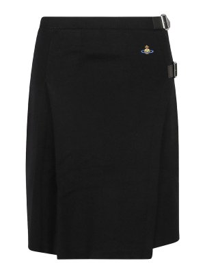 VIVIENNE WESTWOOD: Knee length skirts & Midi - Alex wool kilt skirt