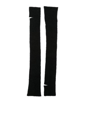 ROBERTO COLLINA: gloves - Ribbed cashmere and silk arm warmers