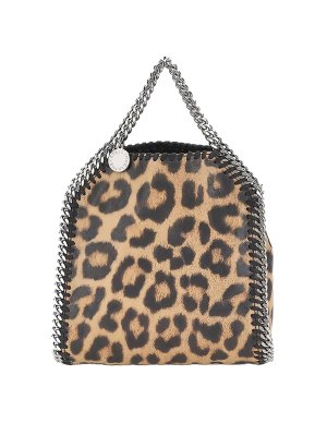 STELLA McCARTNEY: shopper - Borsa tote Micro Falabella leopardata