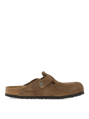 BIRKENSTOCK: sabot - Mule boston in pelle scamosciata
