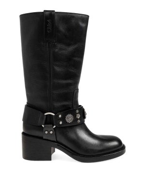 CHLOE': boots - Dakota vintage-effect leather boots