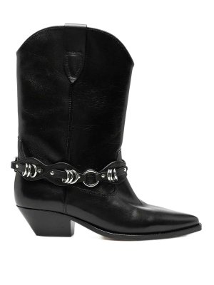 ISABEL MARANT: boots - Duerto ring-detail ankle boots