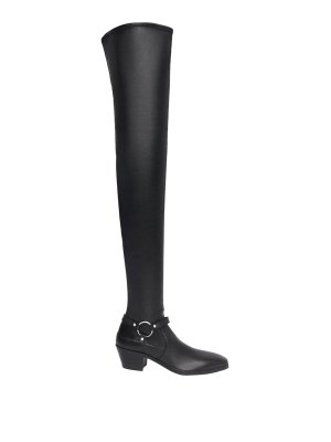 TOM FORD: boots - Clint leather over-the-knee boots