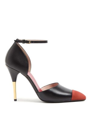 VALENTINO GARAVANI: court shoes - Sinead d'Orsay 105 mm kid leather suede pumps