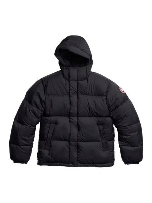 Canada Goose: casual jackets - Black quilted hooded jacket