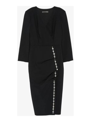 CHIARA BONI LA PETITE ROBE: abiti al ginocchio - Vestito  nero a maniche lunghe decorato