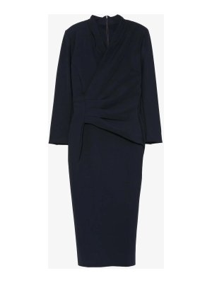 CHIARA BONI LA PETITE ROBE: abiti al ginocchio - Vestito  blu navy drappeggiato