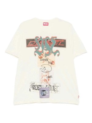 DIESEL: Tシャツ - Tシャツ - 白