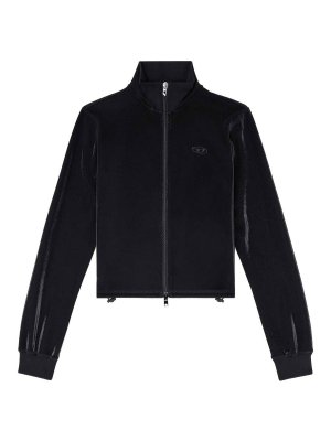 DIESEL: giacche casual - Giacca nera corta con cerniera