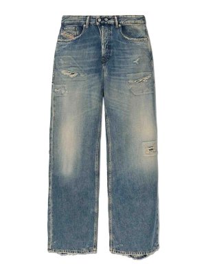 DIESEL: Jeans Rectos - Vaqueros Rectos - Azul