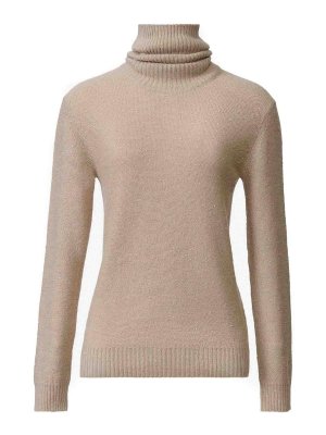 FABIANA FILIPPI: Strickpullover mit Rundhalsausschnitt - Rundhalspullover - Beige