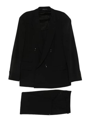 GIORGIO ARMANI: casual jackets - Black jacket and trouser suit