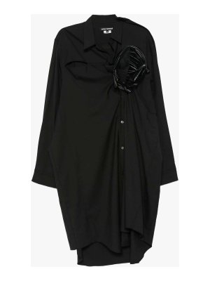 JUNYA WATANABE: abiti al ginocchio - Vestito  nero asimmetrico drappeggiato