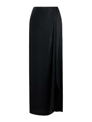 Maison Margiela: ロングシャツ - ロングスカート - 黒