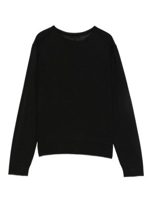 MALO: maglia collo rotondo - Maglione nero girocollo