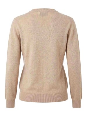 MALO: maglia collo rotondo - Maglione girocollo beige in maglia