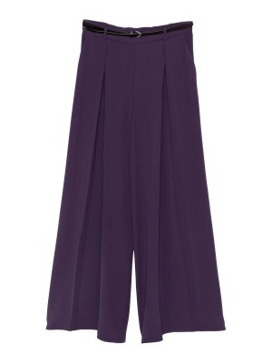 P.A.R.O.S.H.: casual trousers - Purple wide-leg trousers
