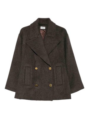P.A.R.O.S.H.: giacche blazer - Blazer doppiopetto a quadri marrone