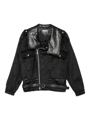 R13: giacche casual - Giacca da motociclista corta nera